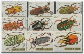 Burundi Beetles Stamp Collection