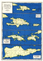 Virgin Islands Atlas Map from 1957