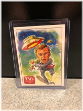 The Invaders Error Promo Card Autographed by Roy Thinnes and Ripley's Artist