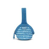 Neoprene Pacifier Keeper - Blue Dribble Drops