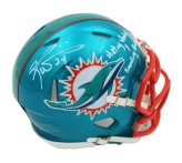 Miami Dolphins Speed Flash Mini Helmet signed by Ricky Williams