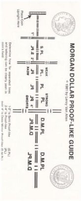 Morgan Dollar Proof-Like Perforation Gauge