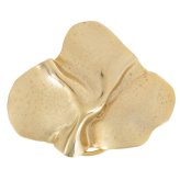 Golden Abstract Scarf Ring