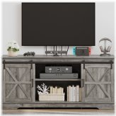 Rustic Barn Door TV Cabinet