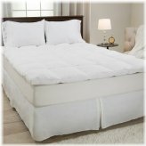 Plush Feather Bed Topper with Baffle Box Design