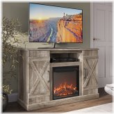 Rustic Hearth TV Console