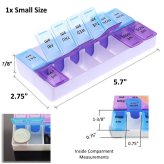 Twice-a-Day Pill Organizer - Small Size