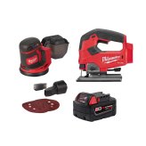 Sander/Jig Saw Combo Kit with 18V Cordless Power