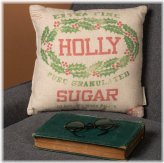 Holly Sugar Sack Pillow