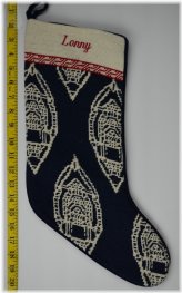 Frosty Peak Monogrammed Wool Stocking
