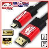 4K Camera HDMI Adapter Cable - Connect GoPro HERO to TV