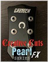 Pearloid Horseshoe Guitar Headstock Decal