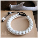 Bone Serpent Braided Bracelet