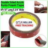 FoamMount Automotive Adhesive Tape - Double Sided, 20mm x 3m for Crafts and DIY Projects