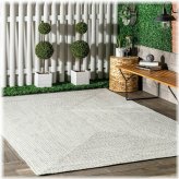 Ivory Braidweave Outdoor Rug by nuLOOM