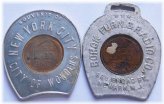 Vintage New York City Commemorative Encased Pennies