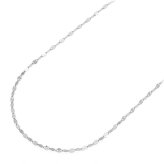 Frosted Elegance Mirror Necklace