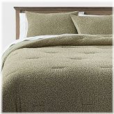 Cozy Chenille Green Bedding Set