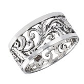 Ethereal Filigree Leaf Ring