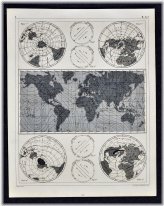 Antique Meteorological Cartography: 1849 Earth Magnetic Fields & Barometric Pressure Map