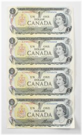 1973 Canada 1 Dollar Uncut Sheet *5354