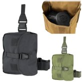 Tactical Gas Mask Carrier Utility Rig with Adjustable Leg Pouch