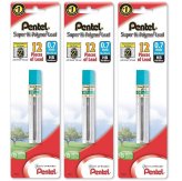 Hi-Polymer Pencil Lead Refills - 0.7mm Medium, 12 pieces (3 packs) by Pentel