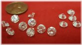 Vintage Faceted Cubic Zirconia Crystals