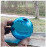 Sapphire Blue Hand Blown Glass Float Ball