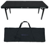 Adjustable Folding DJ Table with Carry Bag - 20" x 60