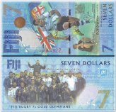 Fiji 7 Dollar Commemorative Banknote