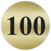 Gold & Black Round Matte Stickers