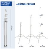 Spring Cushioned Stainless Steel Tripod Stand for Lighting Equipment