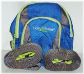 Blue Ski Trainer with Lucky Buns Handle and Backpack