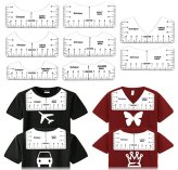 T-Shirt Vinyl Alignment Ruler Guide