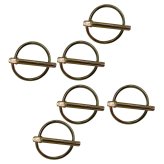 Universal Farm Clip Set - 6 Lynch Pin Clips for Tractor Implements