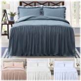 Ruffled Farmhouse Bedspread Set