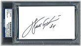 Chicago Bears Legend Autographed Index Card