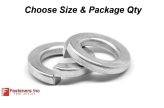 Split Lock Washers - Zinc Plated Steel