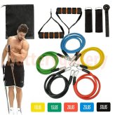 FitFlex Resistance Set: 11-Piece Workout Band Collection for Total-Body Training