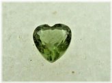 Moldavite Heart Facet