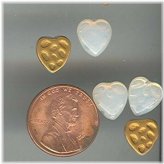 Opal Heart Cabochons