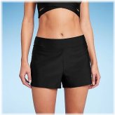 Slimline Black Swim Shorts