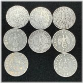 WW2 German Reichspfennig Zinc Coin Collection