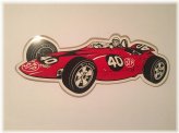 Indy 500 Turbine Racing Sticker - Vintage Parnelli Jones Memorabilia