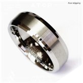 Two-Tone Titanium Carbide Ring