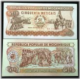 Mozambique 50 Meticais 1986 Banknote