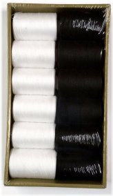 Monochrome Stitcher - 12 Spools of Polyester Thread with 1200 Yards per Spool