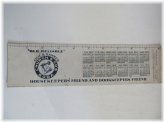 Heritage Ink Blotter: ARM & HAMMER 1914 Calendar & Ruler