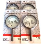 Jumbo Glass Lens Hand Held Magnifier